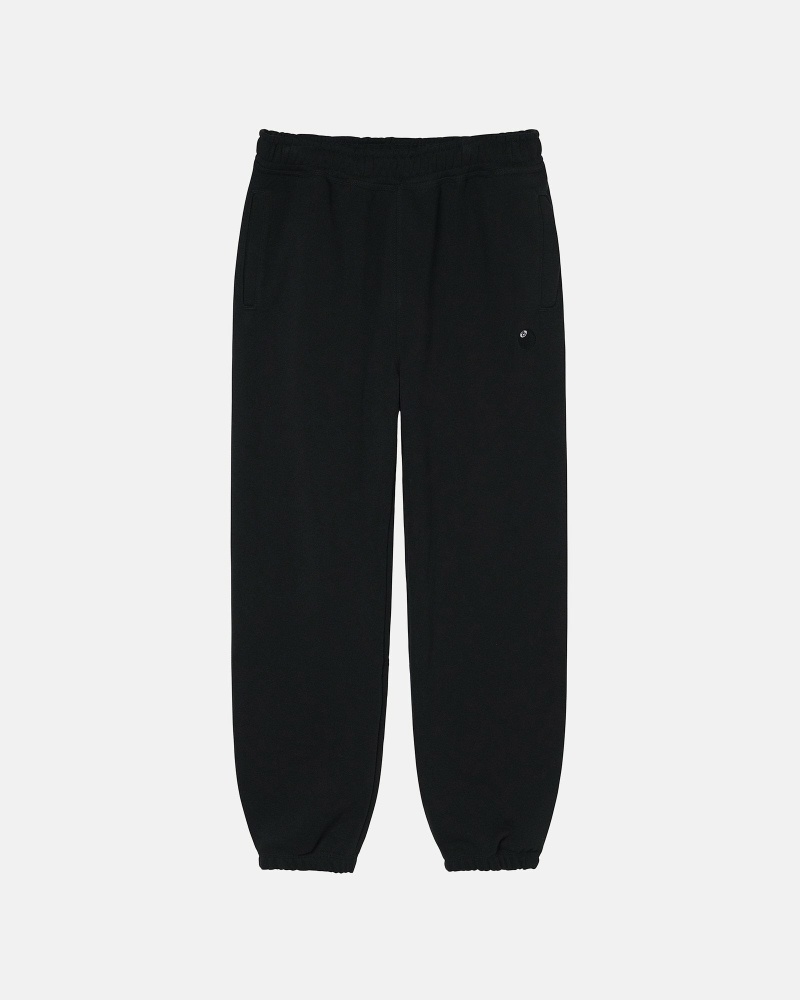 Stussy 8 Ball Embroidered Pant Men\'s Sweatpants Black | IL0000871