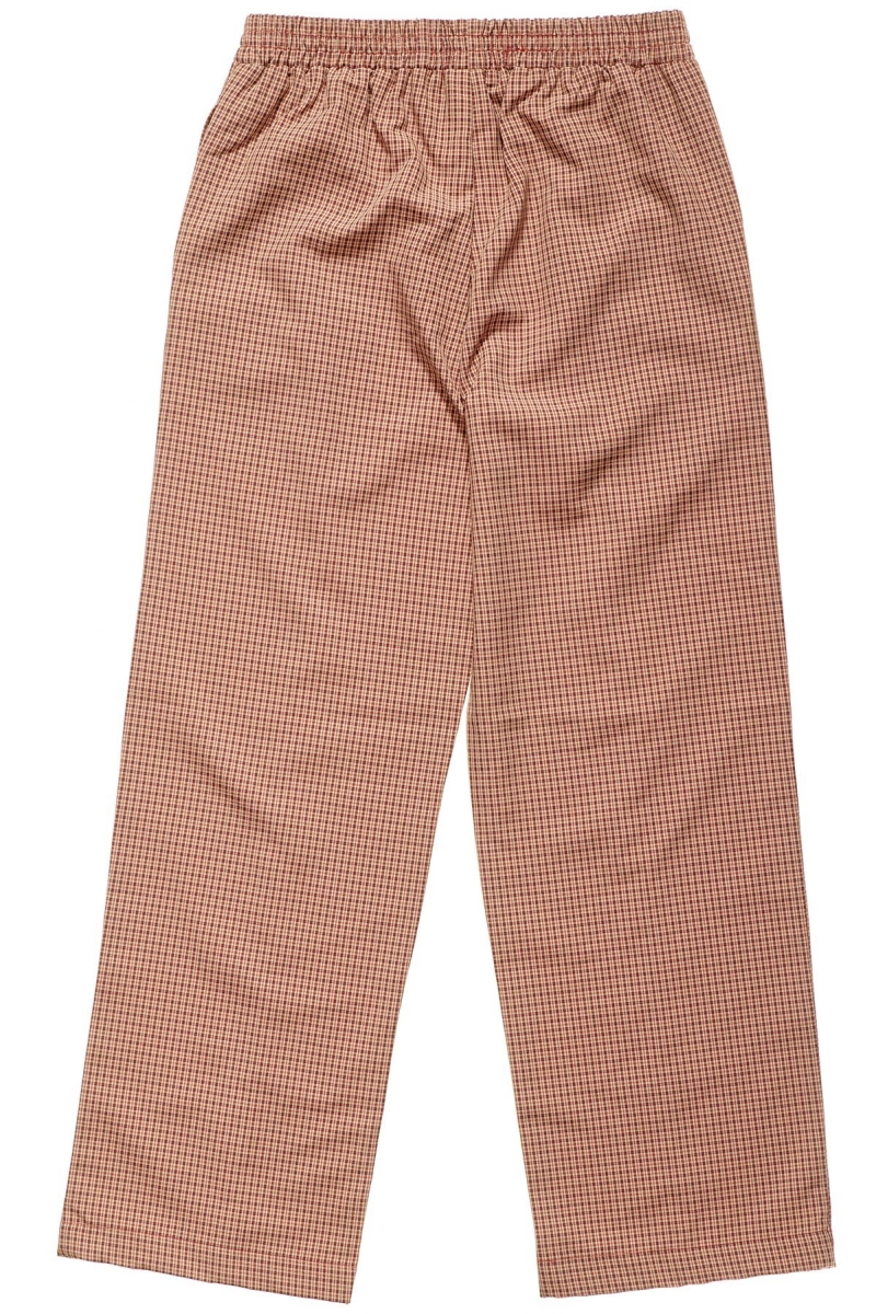 Stussy Airlie Check Women's Track Pants Brown | IL0000970