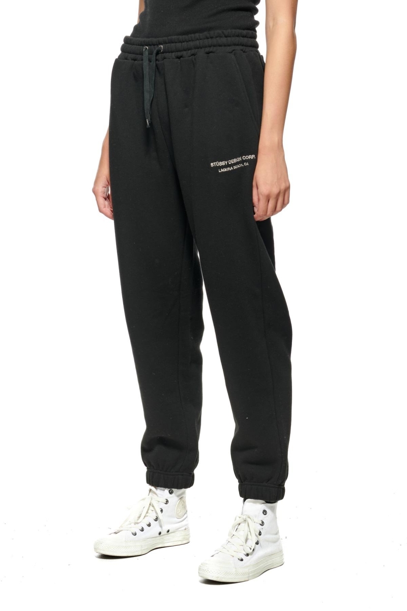 Stussy Alcott Trackpant Women's Track Pants Black | IL0000971