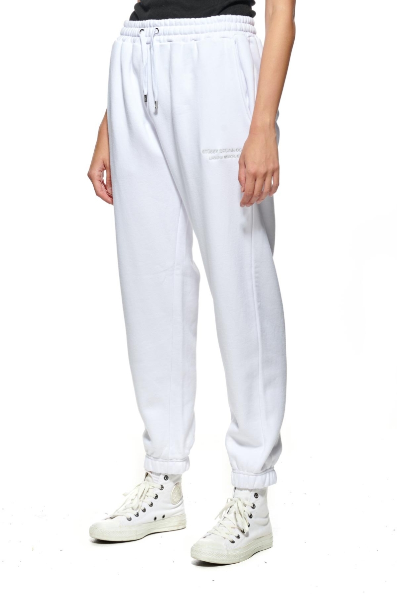 Stussy Alcott Trackpant Women's Track Pants White | IL0000972