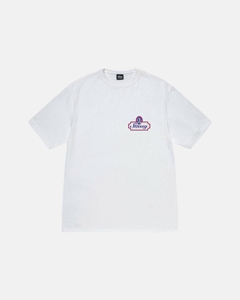 Stussy Authentic Men's T Shirts White | IL0000094