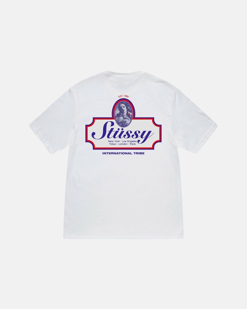 Stussy Authentic Men\'s T Shirts White | IL0000094