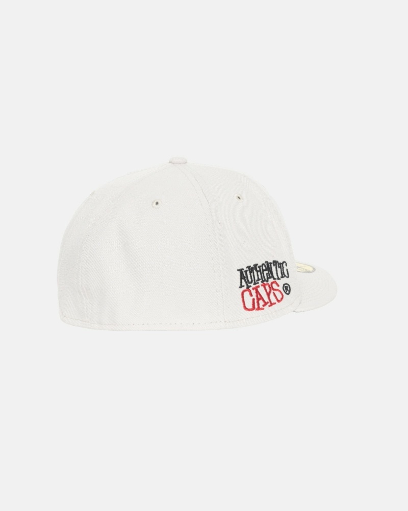 Stussy Authentic New Era Men's Caps Beige | IL0000373