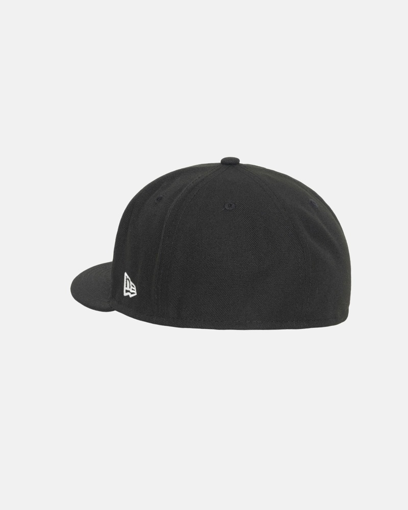 Stussy Authentic New Era Men's Caps Black | IL0000377