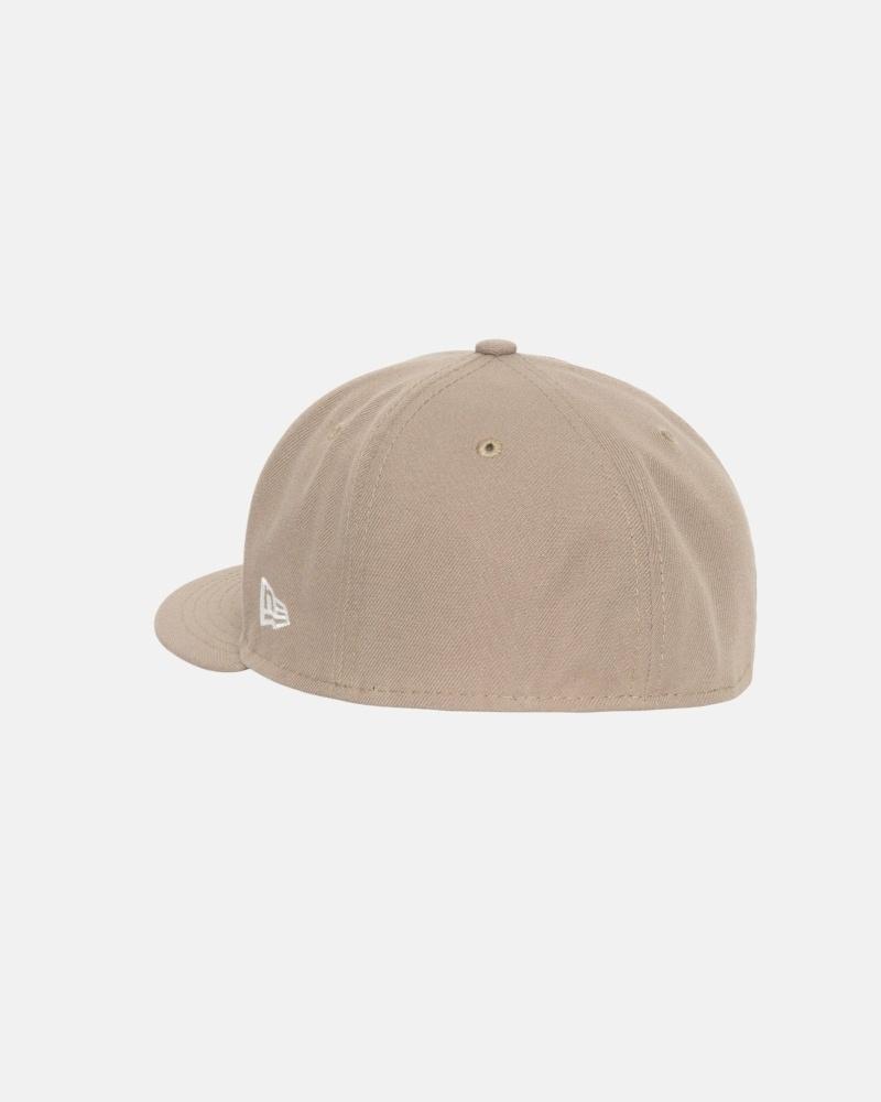 Stussy Authentic New Era Men's Caps Khaki | IL0000375