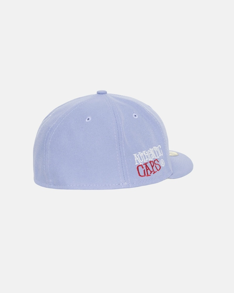 Stussy Authentic New Era Men's Caps Lavender | IL0000374