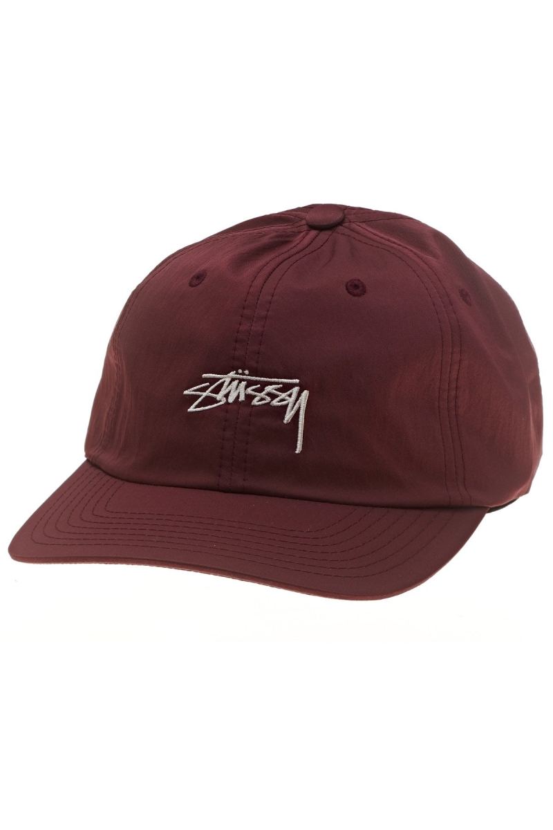 Stussy Authentic Satin Low Pro Men\'s Hats Red | IL0000378