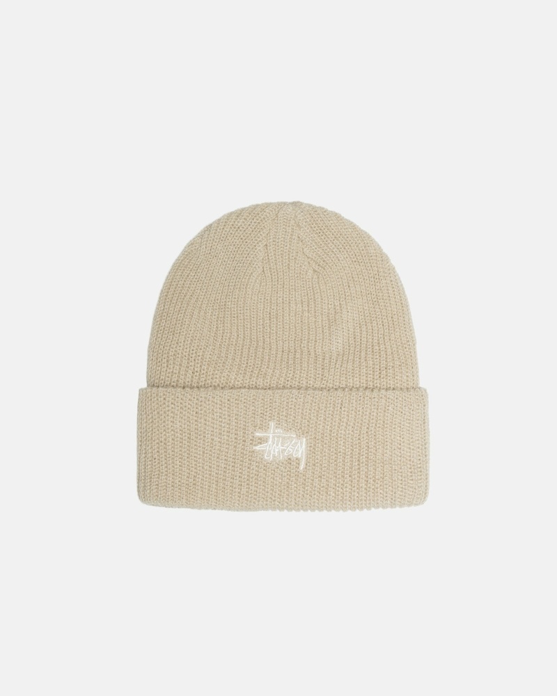 Stussy Basic Cuff Men\'s Beanie Beige | IL0000382