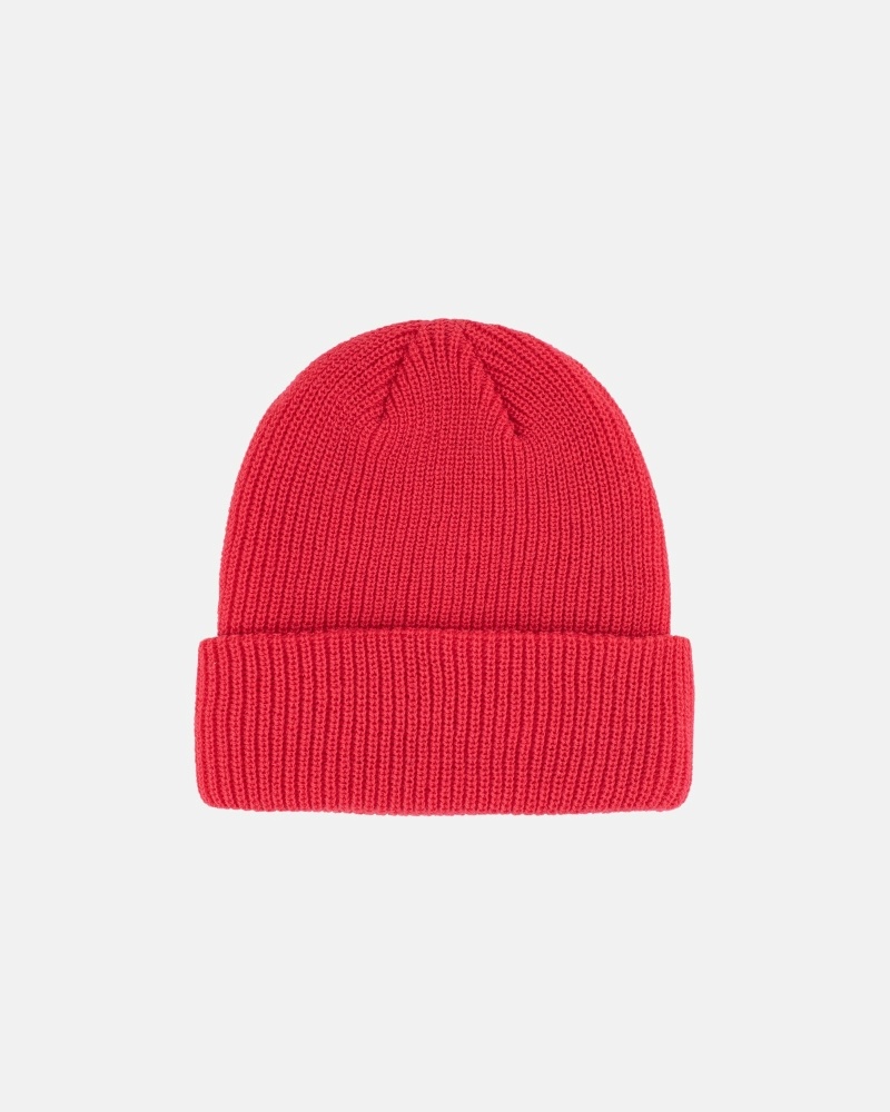 Stussy Basic Cuff Men's Beanie Red | IL0000380