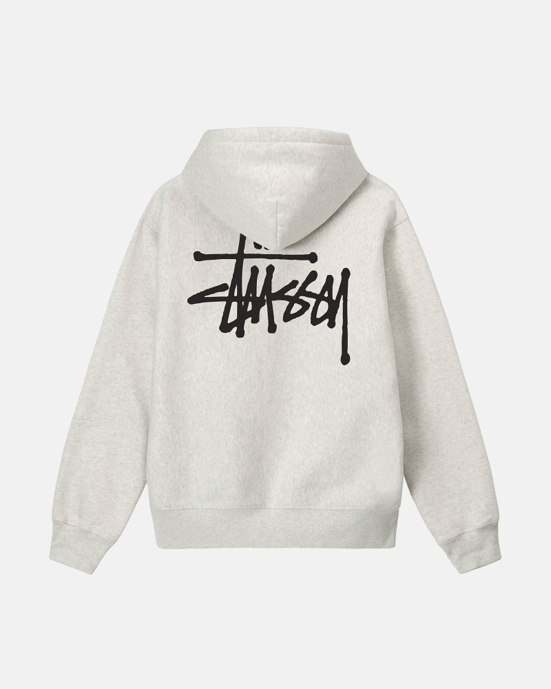 Stussy Basic Men\'s Hoodies Beige | IL0000009