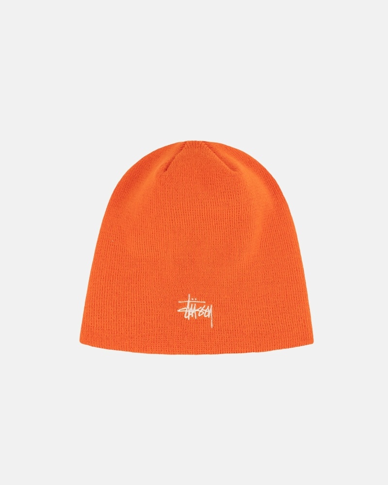 Stussy Basic Skullcap Men\'s Beanie Gold | IL0000385