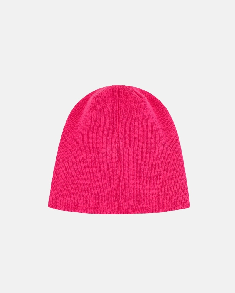 Stussy Basic Skullcap Men's Beanie Rose Pink | IL0000388