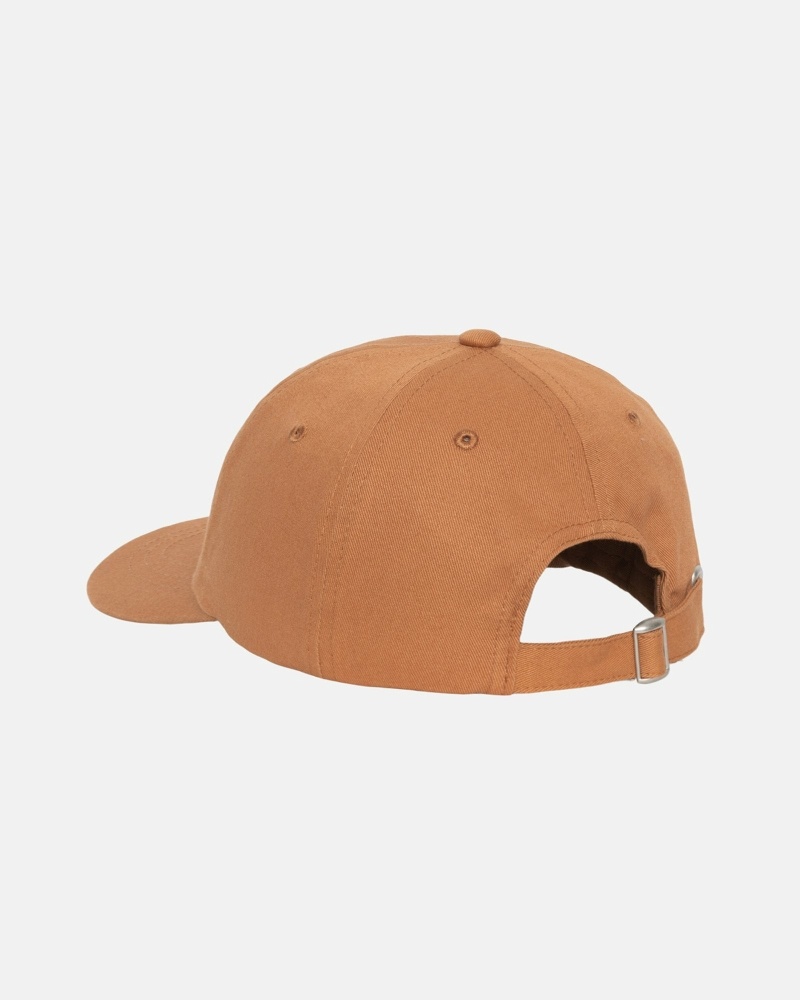 Stussy Basic Stock Low Pro Men's Caps Brown | IL0000389