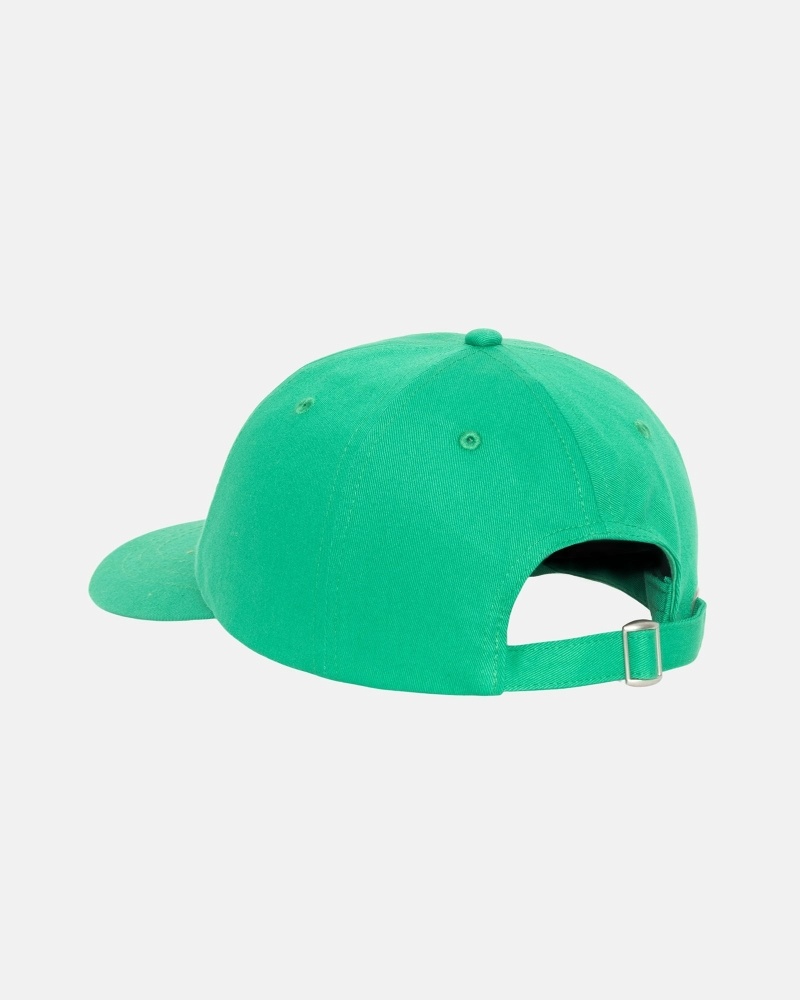 Stussy Basic Stock Low Pro Men's Caps Green | IL0000391