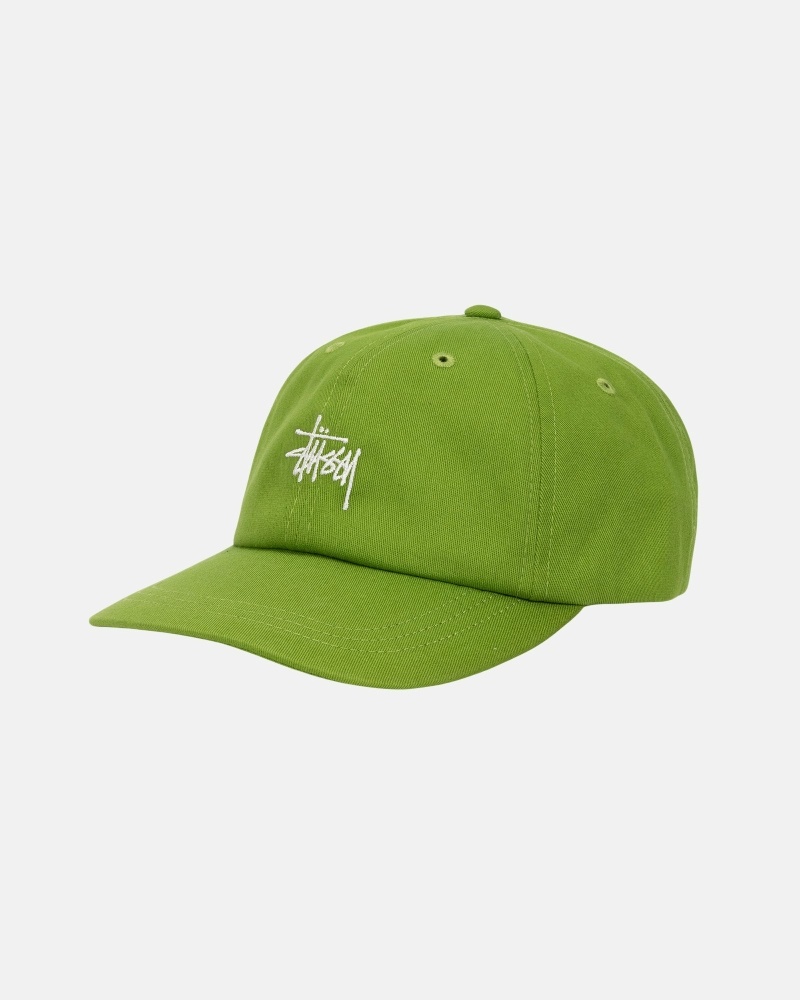 Stussy Basic Stock Low Pro Men's Caps Green | IL0000392