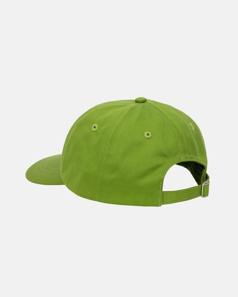 Stussy Basic Stock Low Pro Men's Caps Green | IL0000392