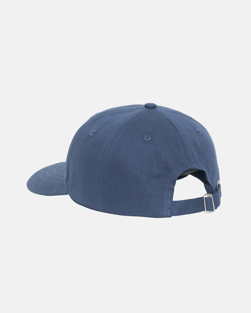 Stussy Basic Stock Low Pro Men's Caps Navy | IL0000390