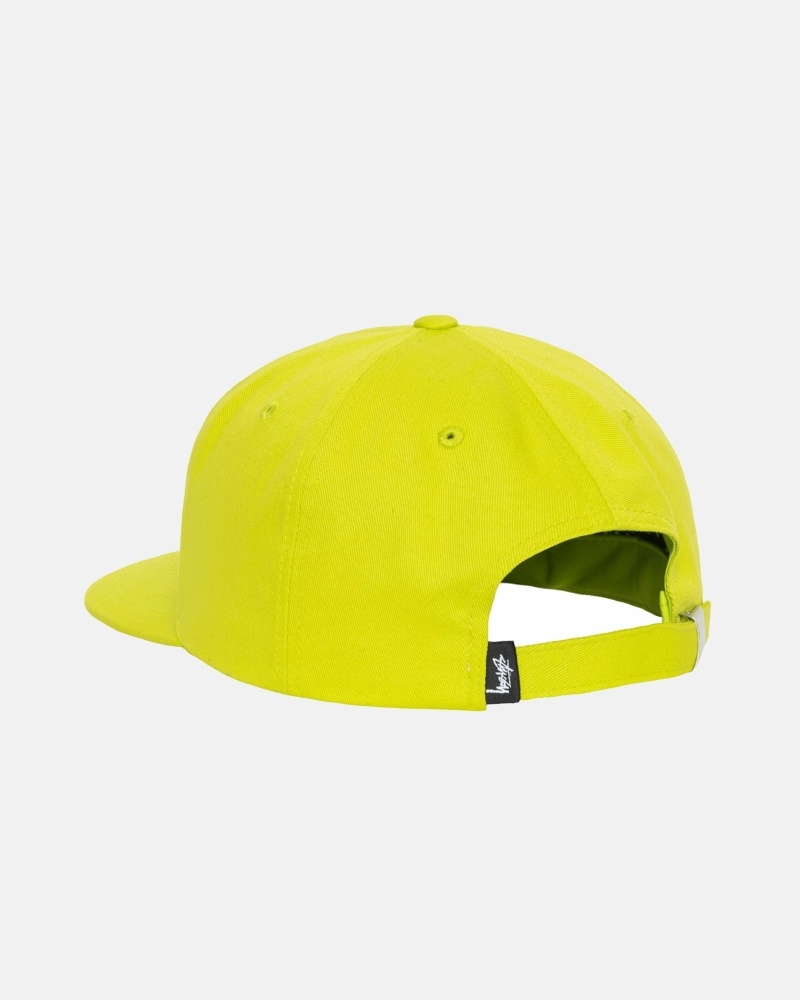 Stussy Basic Strapback Men's Caps Light Green | IL0000396