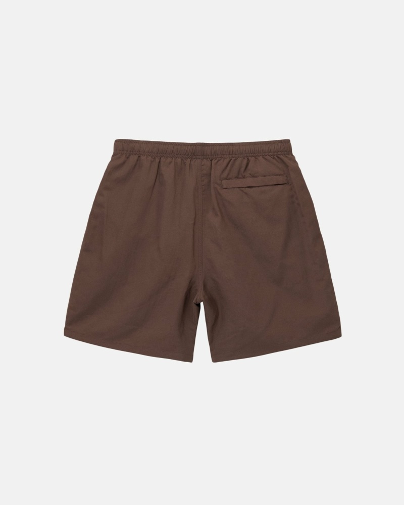 Stussy Big Basic Men's Shorts Coffee | IL0000620