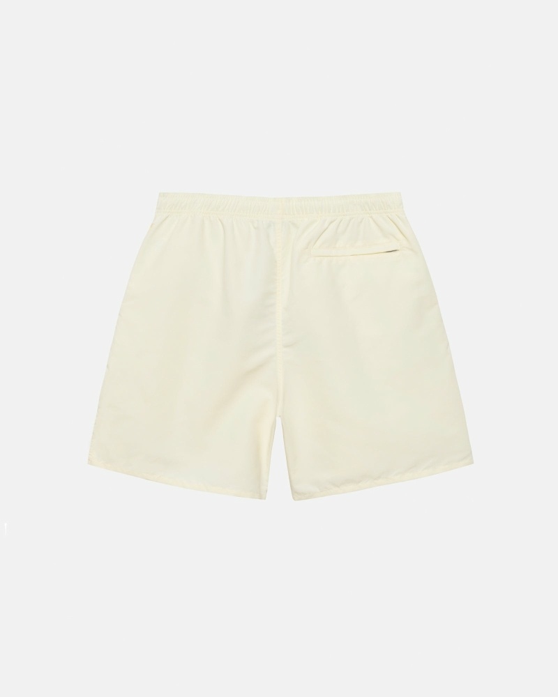 Stussy Big Basic Men's Shorts Cream | IL0000619