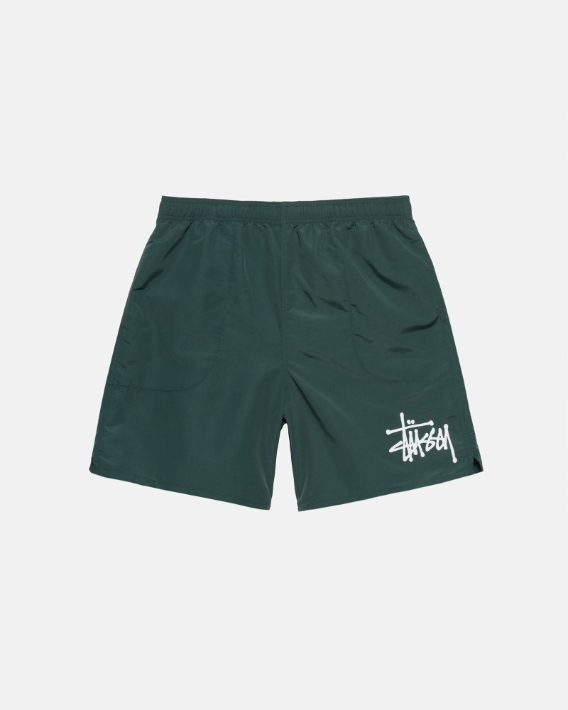 Stussy Big Basic Men\'s Shorts Turquoise | IL0000622