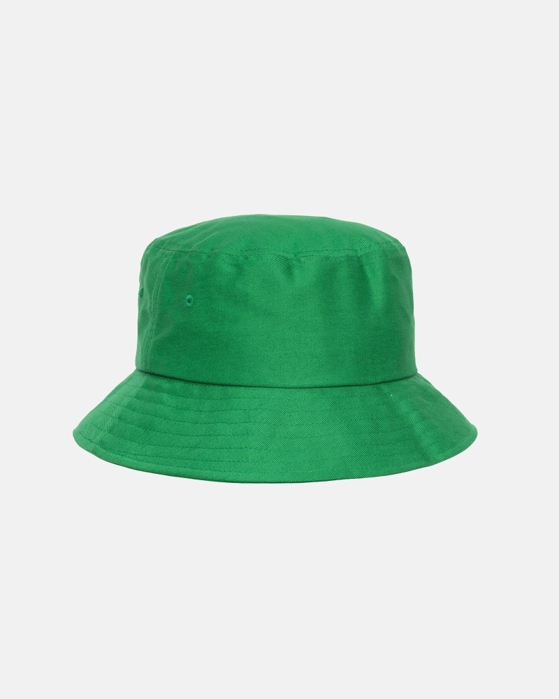 Stussy Big Stock Men's Bucket Hats Green | IL0000407