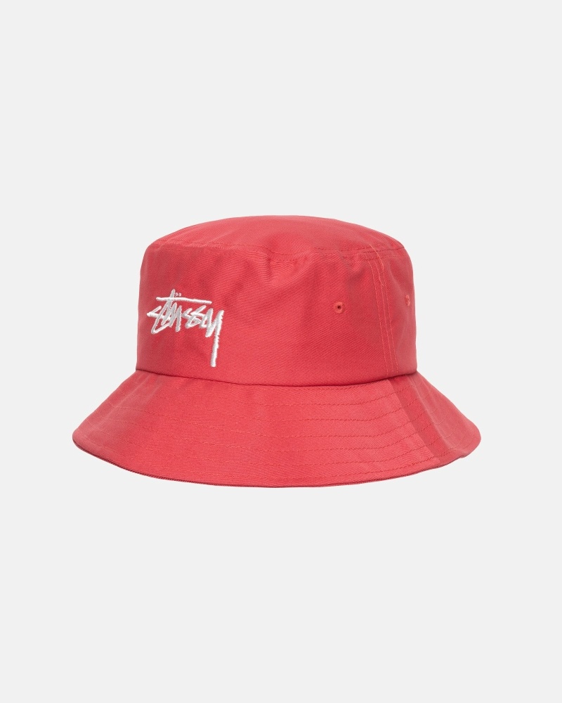 Stussy Big Stock Men's Bucket Hats Rose | IL0000406