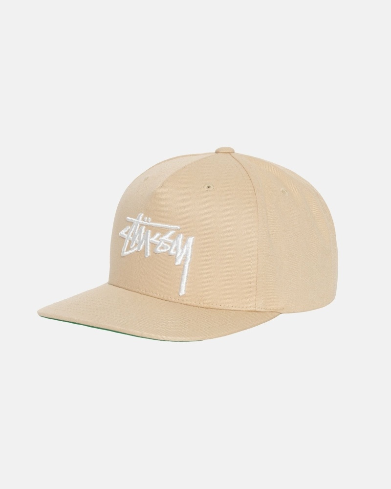 Stussy Big Stock Point Crown Men's Caps Brown | IL0000409