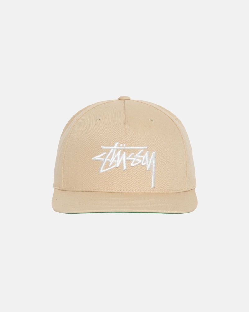 Stussy Big Stock Point Crown Men\'s Caps Brown | IL0000409