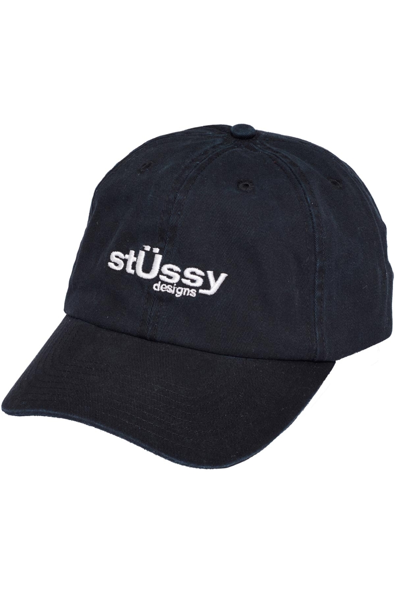 Stussy Big U Low Pro Men\'s Hats Black | IL0000415