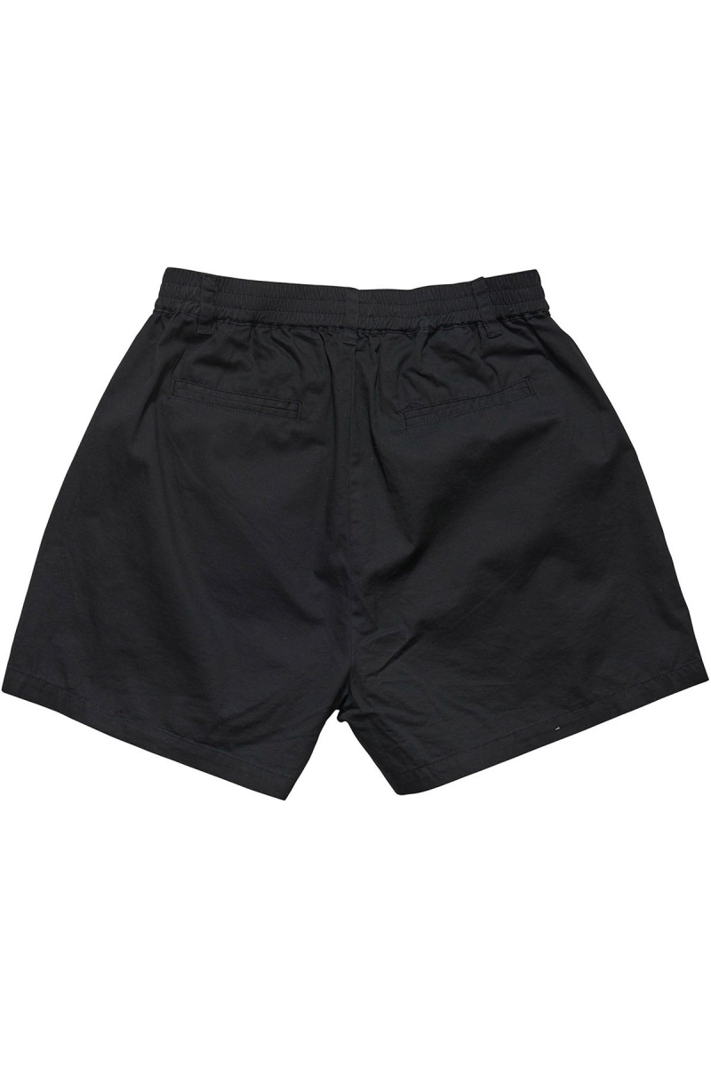 Stussy Brentwood Pleated Women's Shorts Black | IL0000629