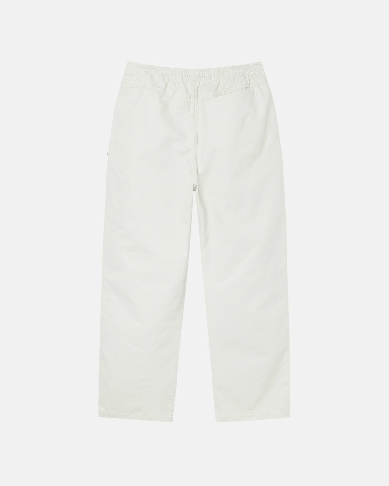 Stussy Brushed Men's Beach Pants Beige | IL0000542