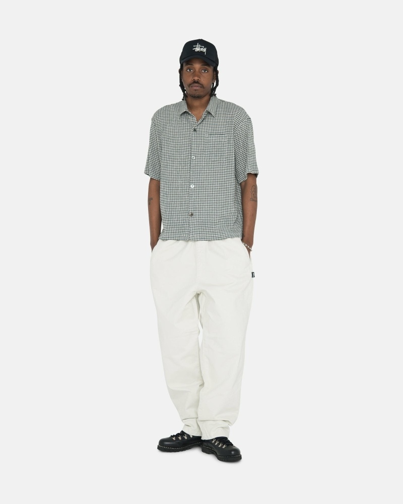 Stussy Brushed Men's Beach Pants Beige | IL0000542