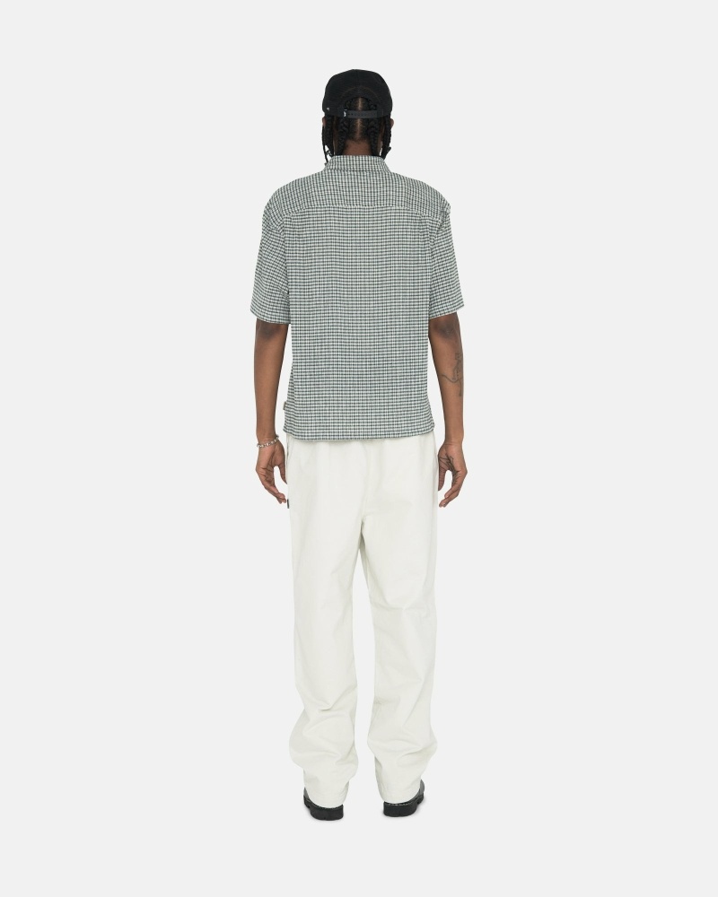 Stussy Brushed Men's Beach Pants Beige | IL0000542