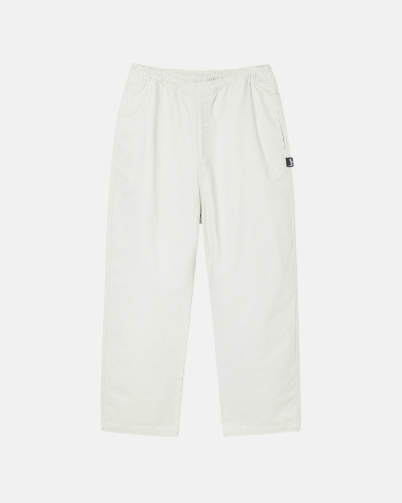 Stussy Brushed Men\'s Beach Pants Beige | IL0000542