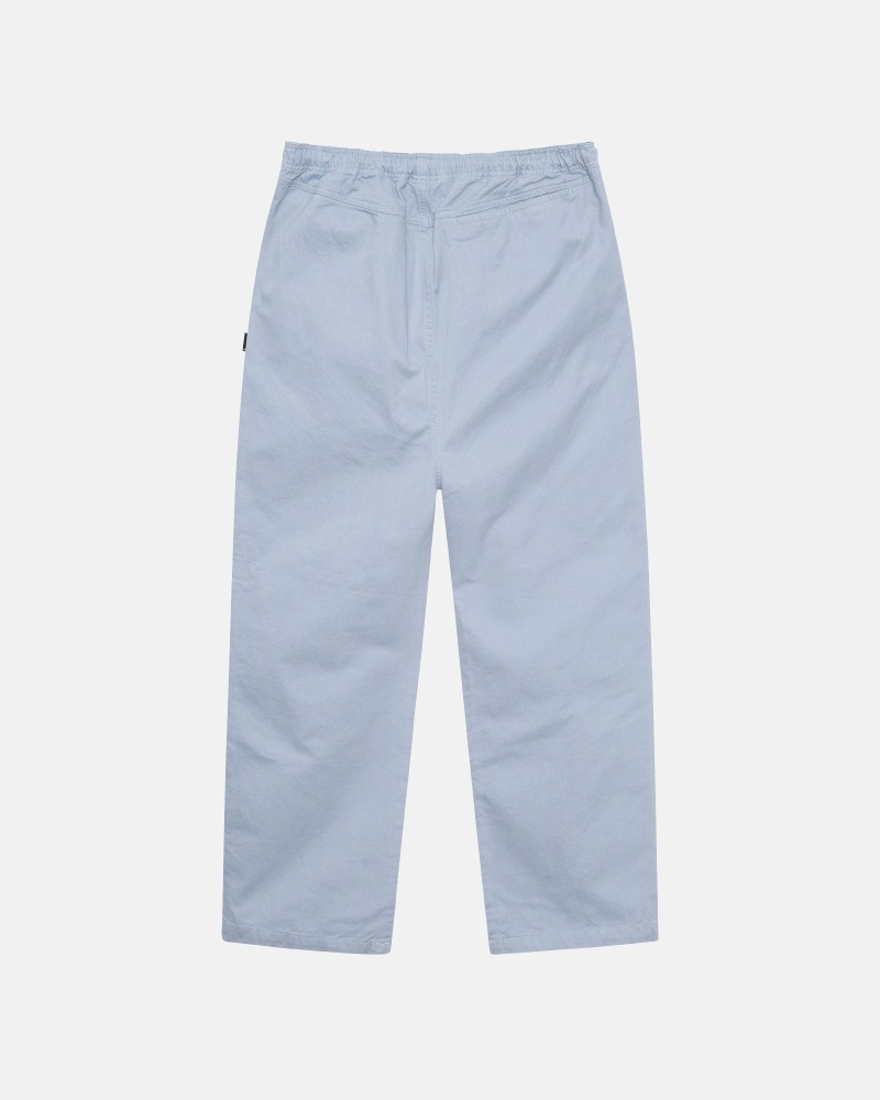 Stussy Brushed Men's Beach Pants Blue | IL0000540