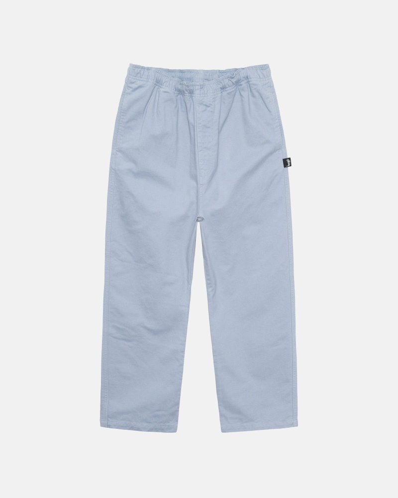 Stussy Brushed Men\'s Beach Pants Blue | IL0000540