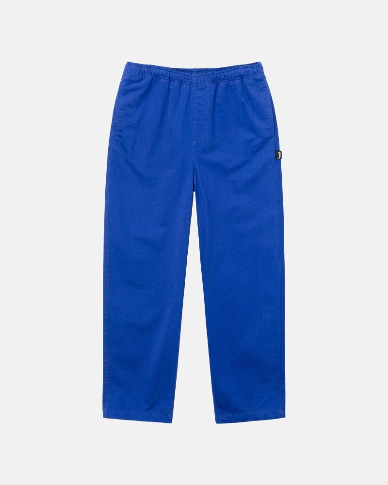 Stussy Brushed Men\'s Beach Pants Blue | IL0000547