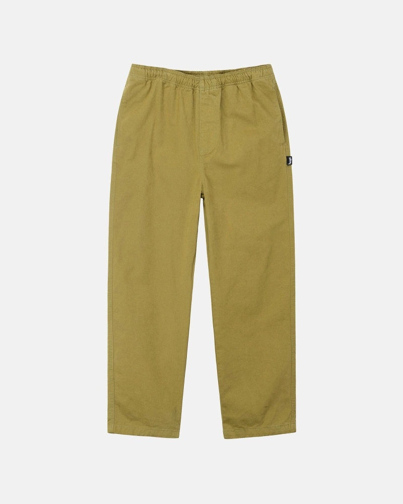 Stussy Brushed Men\'s Beach Pants Brown | IL0000544