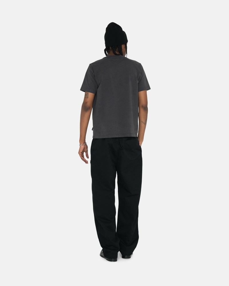 Stussy Brushed Men's Beach Pants Navy | IL0000546