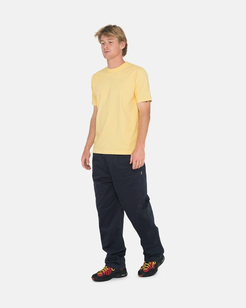 Stussy Brushed Men's Beach Pants Navy | IL0000548