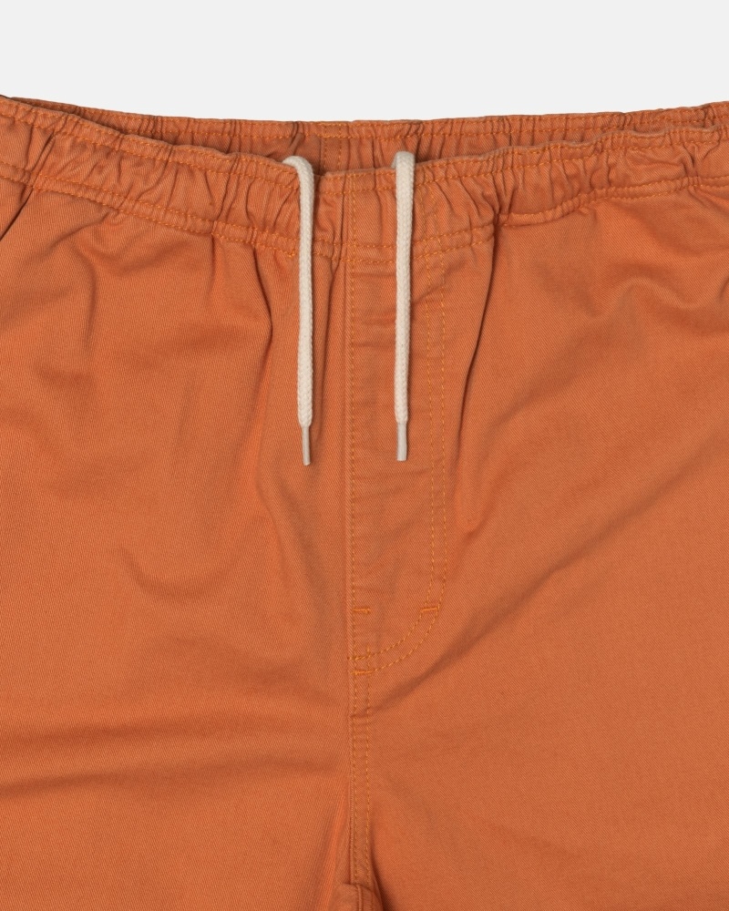 Stussy Brushed Men's Beach Pants Orange | IL0000545