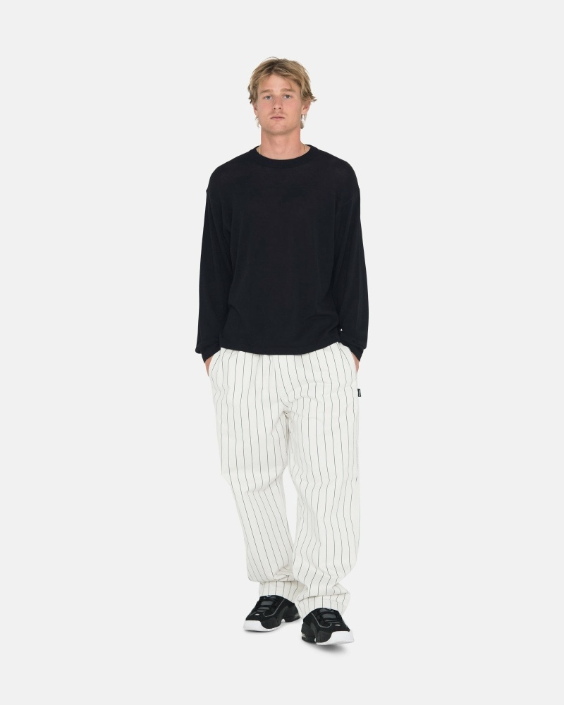 Stussy Brushed Men's Beach Pants Stripes | IL0000541