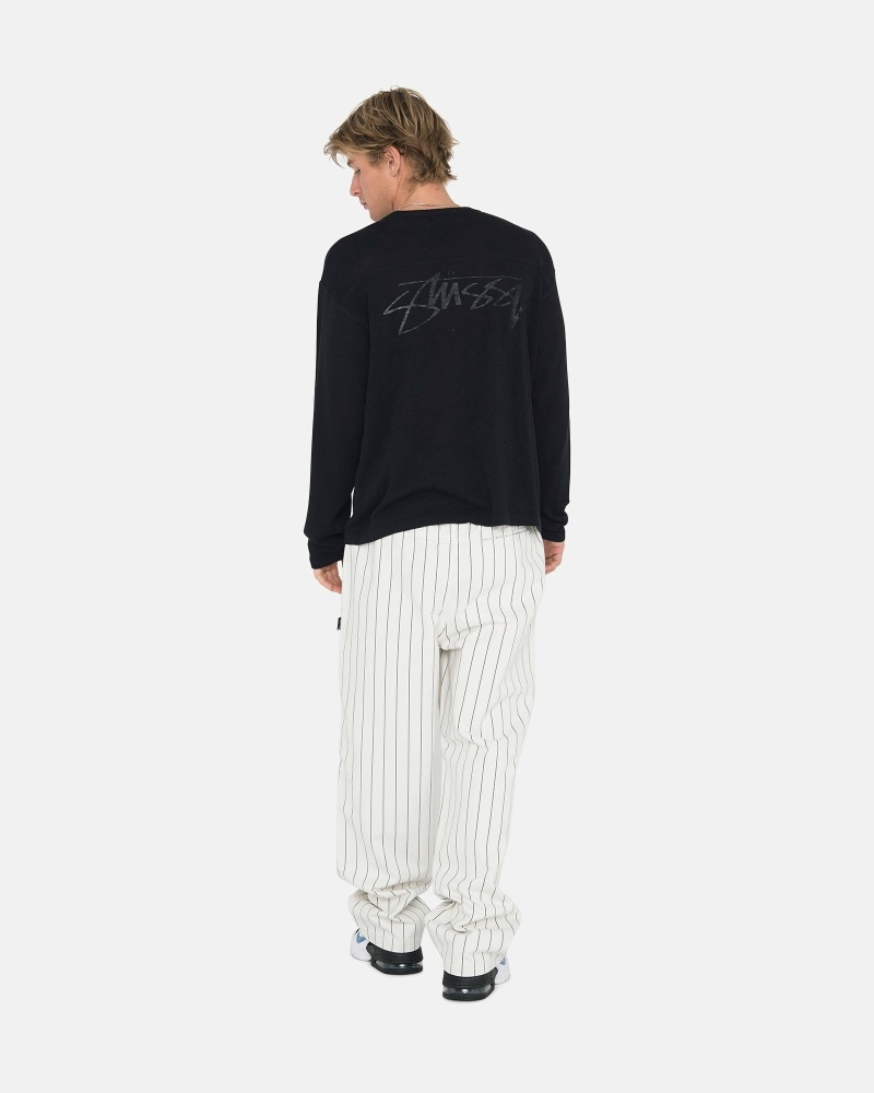 Stussy Brushed Men's Beach Pants Stripes | IL0000541