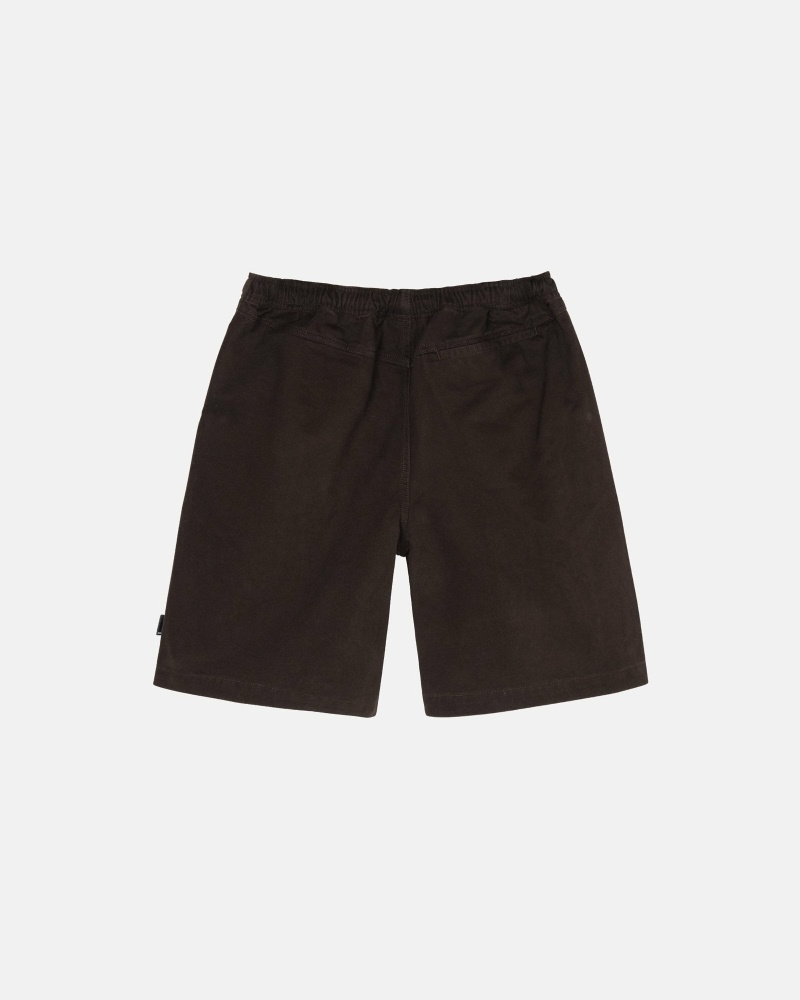 Stussy Brushed Men's Shorts Brown | IL0000634