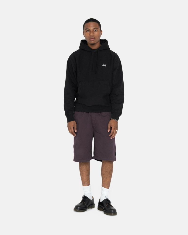 Stussy Brushed Men's Shorts Burgundy | IL0000637