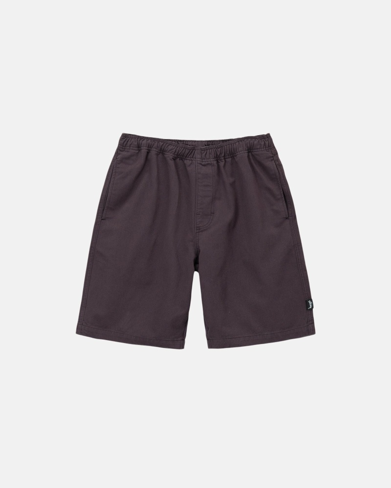 Stussy Brushed Men\'s Shorts Burgundy | IL0000637