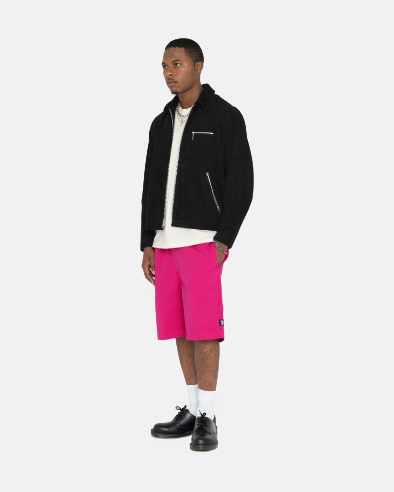 Stussy Brushed Men's Shorts Fuchsia | IL0000633