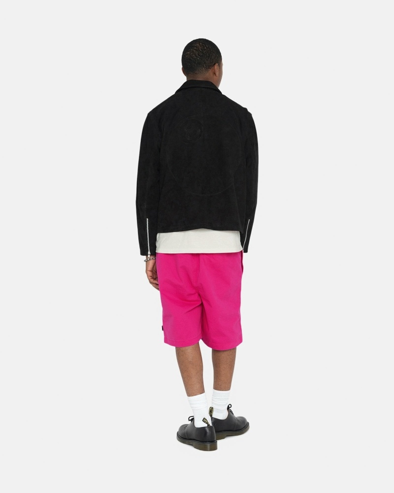 Stussy Brushed Men's Shorts Fuchsia | IL0000633