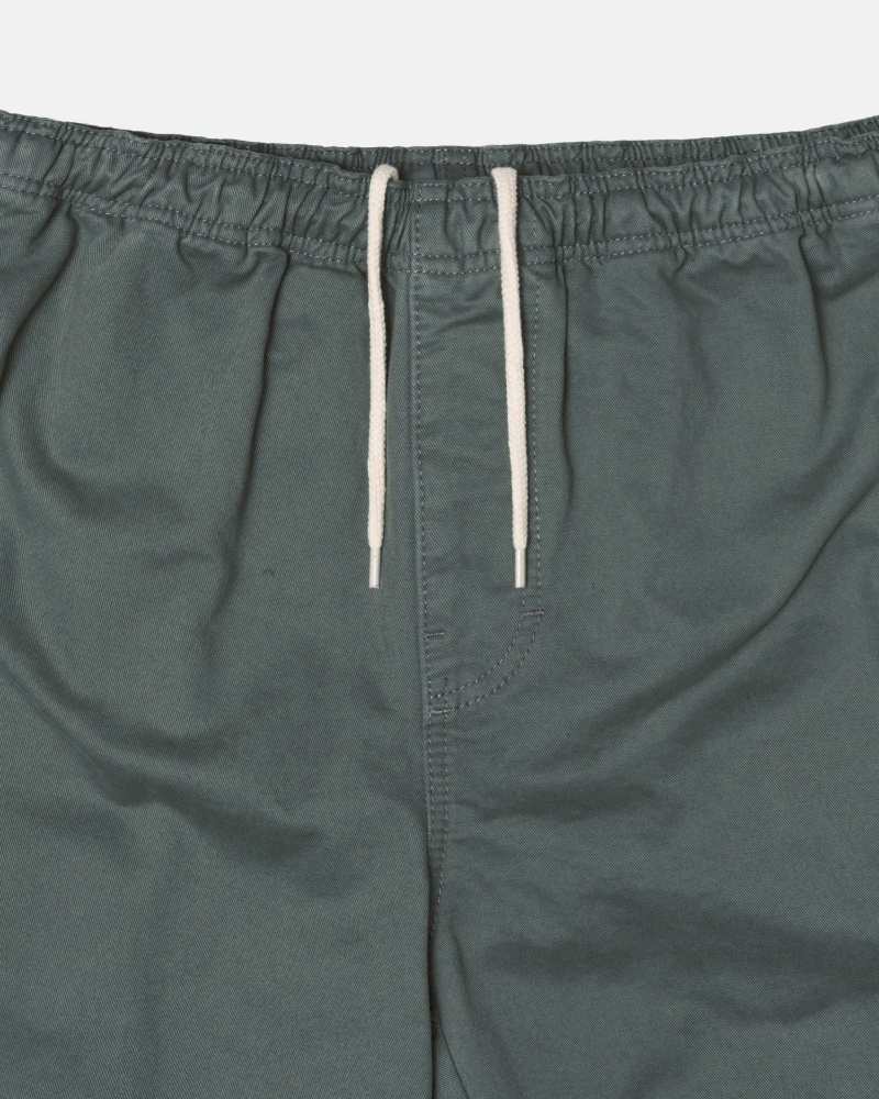 Stussy Brushed Men's Shorts Olive | IL0000631